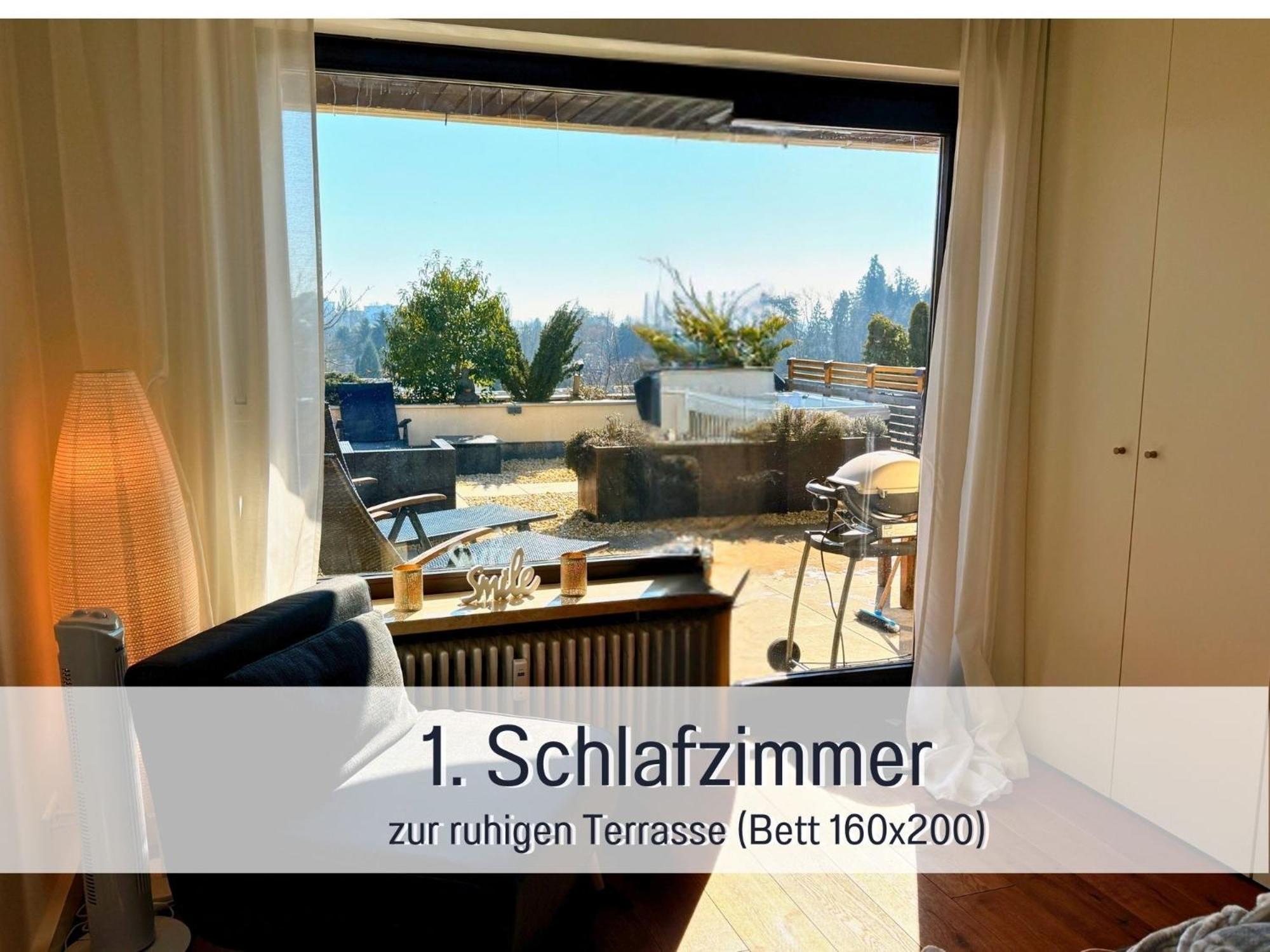 Sonnenterrasse - 3 Schlafzimmer, Whirlpool & Alpenblick - Perfekt Fuer Romantik Oder Familienurlaub Mit Kind , Hund Willkommen By Ferienwohnenamsee - Uberlingen Ngoại thất bức ảnh