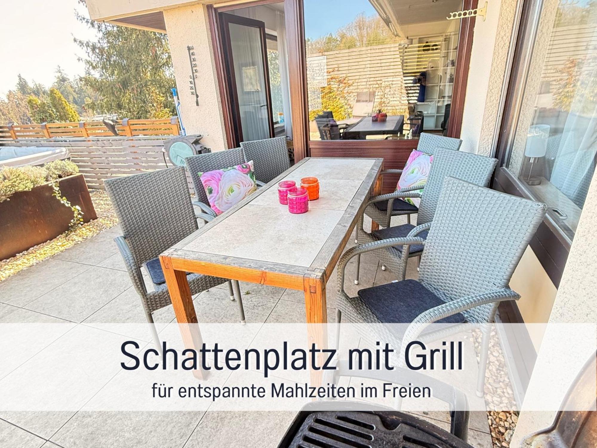 Sonnenterrasse - 3 Schlafzimmer, Whirlpool & Alpenblick - Perfekt Fuer Romantik Oder Familienurlaub Mit Kind , Hund Willkommen By Ferienwohnenamsee - Uberlingen Ngoại thất bức ảnh